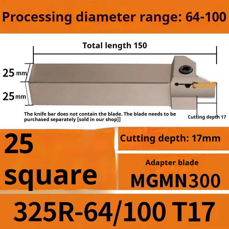 1015-End groove cutter CNC toolholder plane groove mghh320/425R cutter cutter groove cutter 345mm circular arc large depth of cut Shandong Denso Pricision Tools Co.,Ltd.